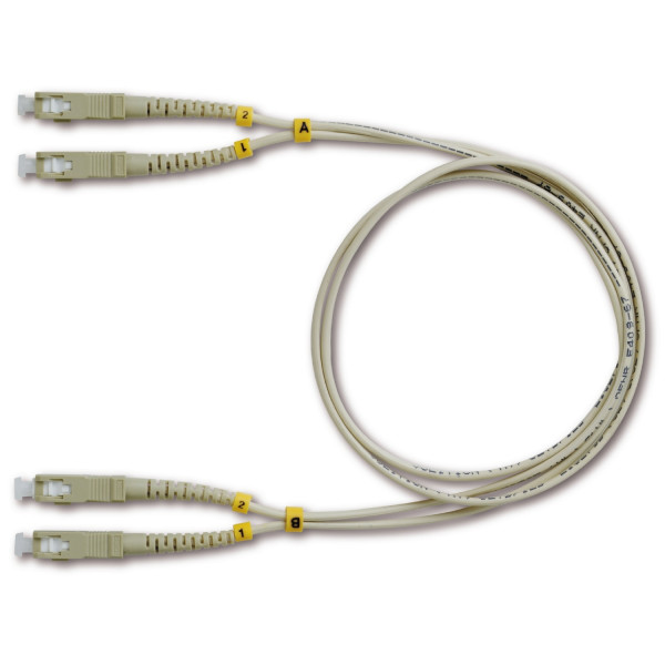 Actassi fl-c - jarretière - os1/os2 - 9/125?m - conn. scd-scd - ss halogène - 3m