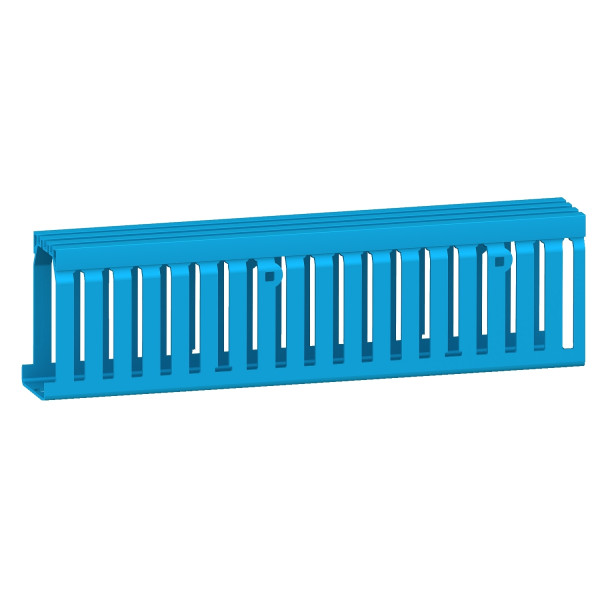 Spacial Thalassa - goulotte perforee sans couvercle - 2m - 35x30mm - bleu