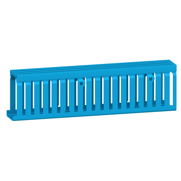 Spacial Thalassa - goulotte perforee sans couvercle - 2m - 35x30mm - bleu