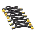 Schneider APC Power Cord Kit (6 ea), Locking, C13 to C14 (90 Degree), 1.2m