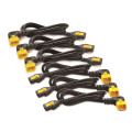 Schneider APC Power Cord Kit (6 ea), Locking, C13 to C14 (90 Degree), 1.2m