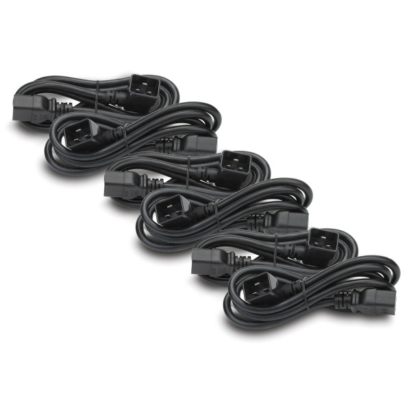 Schneider APC Power Cord Kit (6 ea), C19 to C20 (90 degree), 1.2m