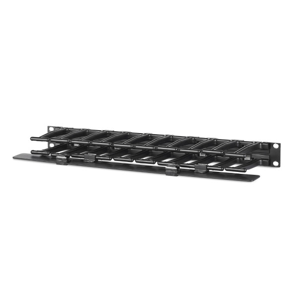Apc - gestionnaire de câbles horizontal - 1ux4p profondeur - un côté avec cache