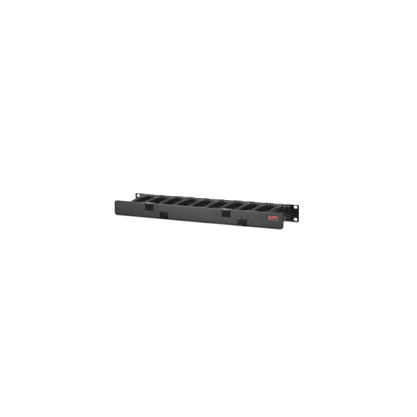 Apc - gestionnaire de câbles horizontal - 1ux4p profondeur - un côté avec cache