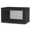 Netshelter wx - coffret 19p mural - 6u porte perforée - noir