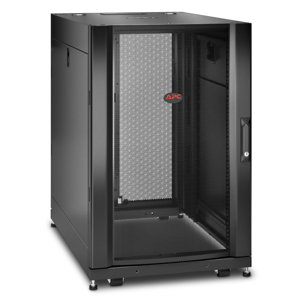 Netshelter sx - baie 19p avec panneaux - 18u - 600x900x925mm - noir