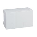 Mini Pragma - mini coffret en saillie - 1x4 mod. - portillon opaque blanc - bornier de Terre