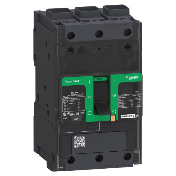 Powerpact b - disjoncteur bd - 18ka 600y/347v - tm60d - 3p - cosse