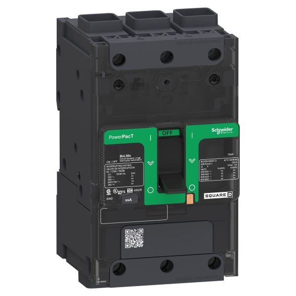 Powerpact b - disjoncteur bg - 35ka 600y/347v - tm25d - 3p - cosse