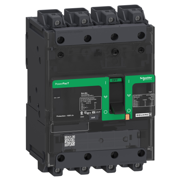 Powerpact b - disjoncteur bg - 35ka 600y/347v - tm30d - 4p - everlink