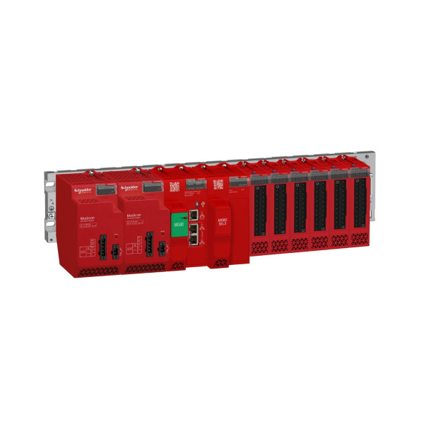 Modicon m580 - cpu safety, 8/2 mb mémoire, 8 stations rio x80