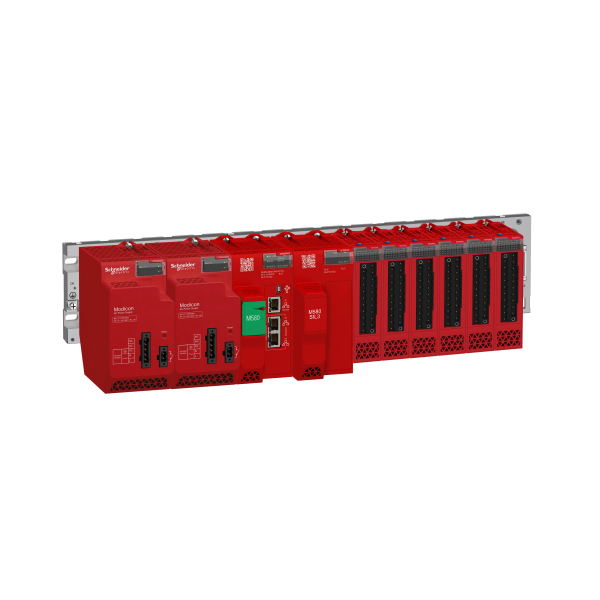 Modicon m580 - cpu safety, 8/2 mb mémoire, 8 stations rio x80