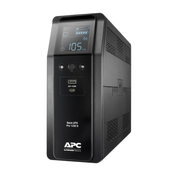Back ups pro br 1200va - sinewave - 8 iec - avr - lcd interface