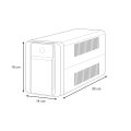 Backups bx - onduleur line-interactive - 1600va, 230v - prises françaises
