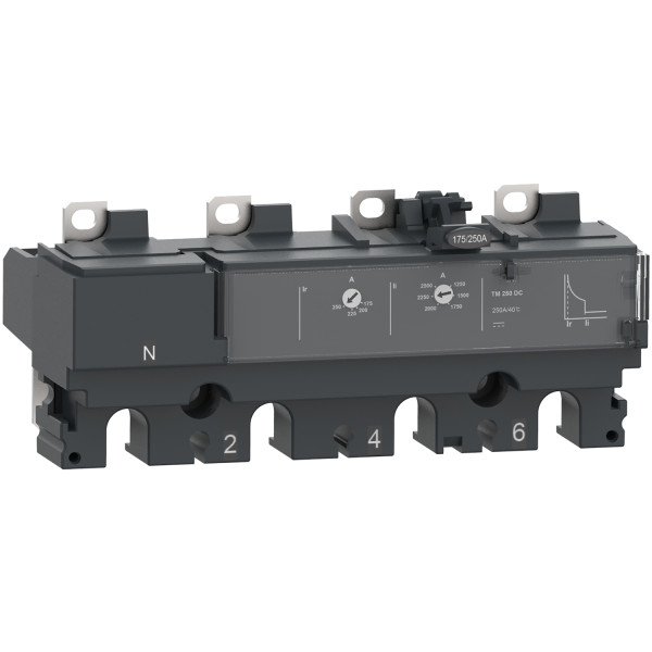 Compact nsx - déclencheur thermique-magnétique tm-dc 250a - 4p4d pour nsx250dc