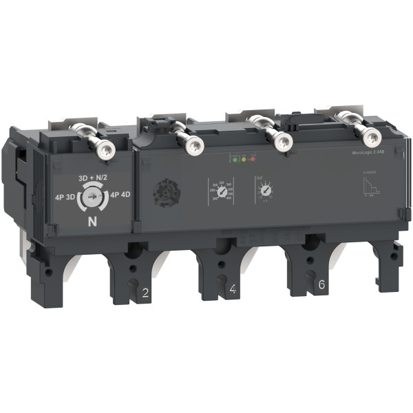 Compact nsx - déclencheur micrologic 2.3 ab 400a - 4p4d pour nsx400-630