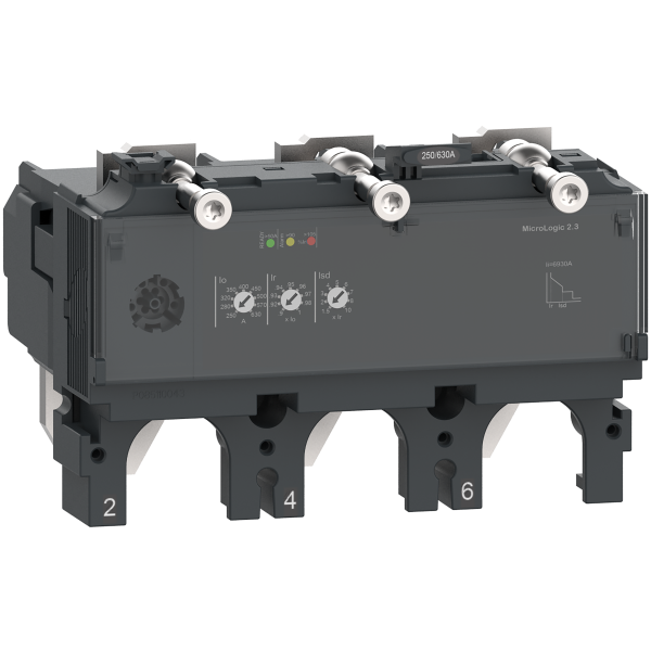 Compact nsx - déclencheur micrologic 2.3 630a - 3p3d pour nsx630