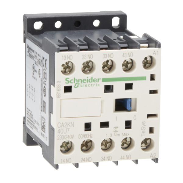 Schneider Electric Contacteur Ca2K 4 F Plus 0 O Instantané 10 A 230 à 240 V Ca