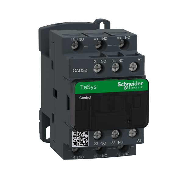 Schneider Electric Contacteur Tesys Cad32 3 F Plus 2 O Instantané 10 A 24 V Ca