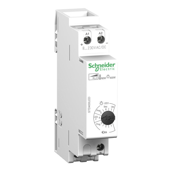 Variateur DIN universel Schneider Acti9 400 W standard STD400LED commande éclairage