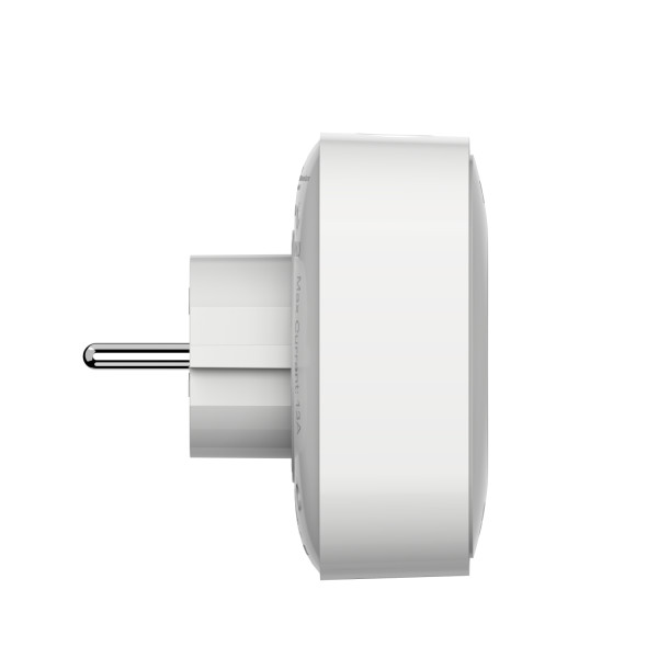 Prise connectée et répéteur Schneider Wiser Zigbee 13A blanc