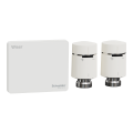 Wiser - kit vannes thermostatiques connectées passerelle wifi + 2 têtes de vanne