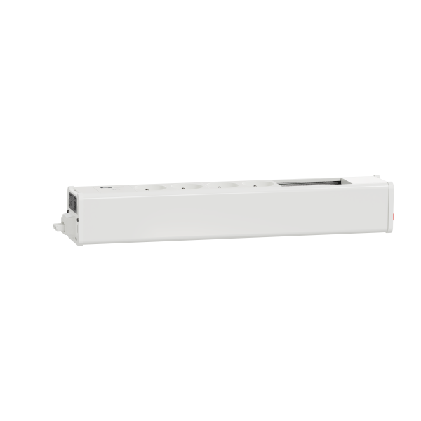 Unica system+ - nourrice précâblée m - 4x 2p+t + usb a+c +vdi 4 mod - blanc