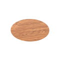 Unica system+ - table en bois chêne pour colonnette - pleine