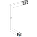 Canalis ksa - coude mult coupe feu 1000a-vers bas & gauche-3 côt.ajust.300-800mm