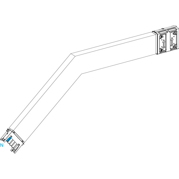 Canalis ksa - coude spé. vert. 250a - vers bas 95° à 175° - côtés 250 à 750mm