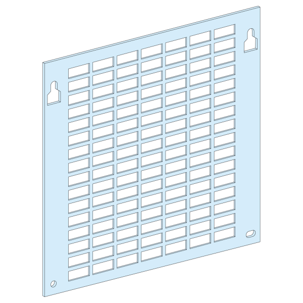 Prismaset g active - platine perforée plate - 4m - l600-coffret-armoire-ral9003
