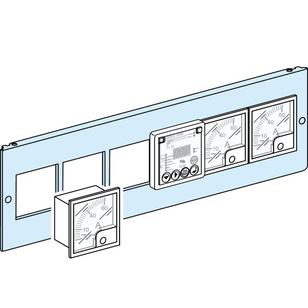 Prismaset g active - plastron mesure - 3m - l600 - 6 appareils 72 x 72 mm