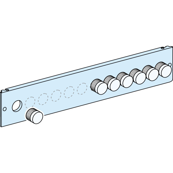 Prismaset g active - plastron voyant et bouton - 2m - l600 - 1 à 12 x dia. 22 mm