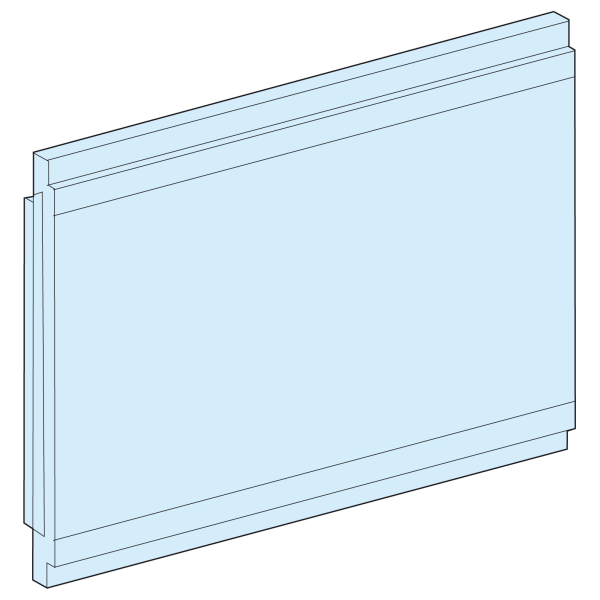 Prismaset g active - platine pleine 210 x 150 - ip55 - ral9003
