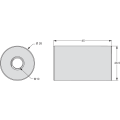 PowerLogic, Canon pour TI mixte type A (Diam 8,5mm L=32mm)