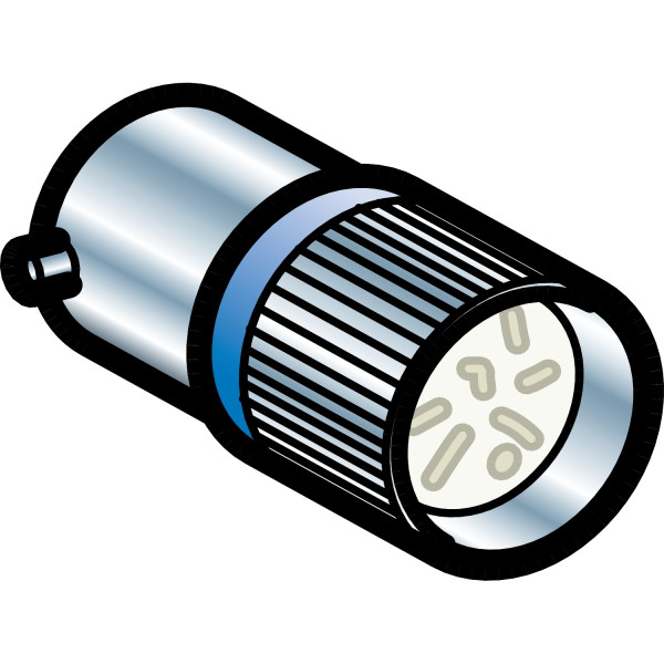Schneider Electric Harmony Lampe de Signalisation Led - Bleu - Ba9S - 24V Ca Cc