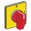 Schneider Electric Tête de Manoeuvre 45 X 45 Mm Jaune Crosse Rouge Oi