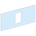 Prismaset g active - plastron ins/inv 250-4m-l=600-horiz.-fixe-cde rot.-ral9003