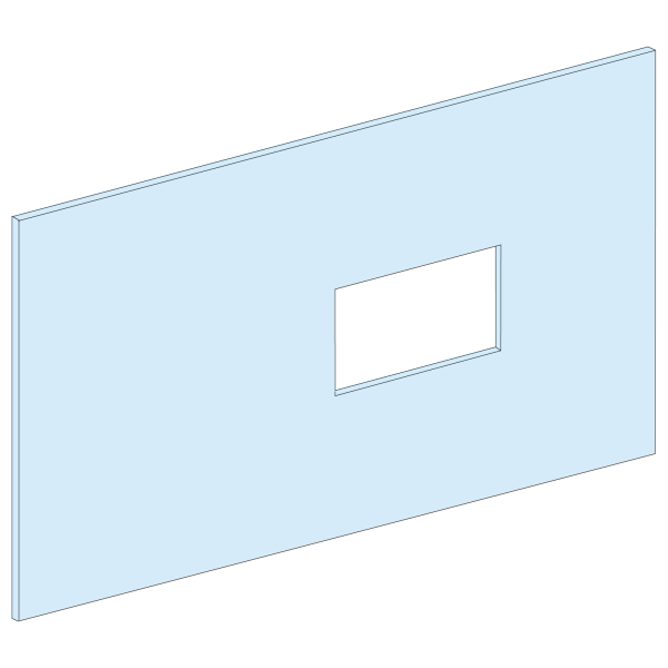 Prismaset g active - plastron ins-inv250 -5m-l650-vertical-ral9003