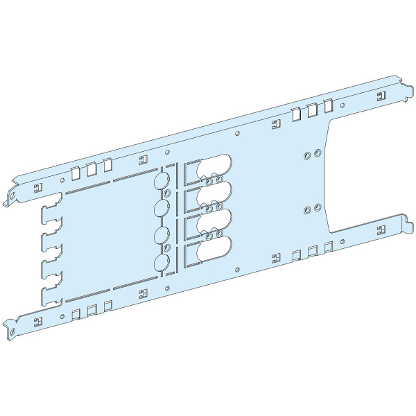 Platine Schneider PrismaSet P LVS03414 pour NSX100-250 fixe 4P - Montage horizontal - Commande rotative & télécommande L650