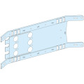 Platine de Montage PrismaSeT P pour Disjoncteurs ComPacT NSX400-630 3P – Montage Fixe Horizontal – Largeur 650 mm
