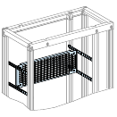 Prismaset p active - platine perforée 6m + 4 traverses pour réglage en prof.
