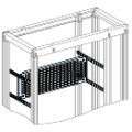 Prismaset p active - platine perforée 6m + 4 traverses pour réglage en prof.
