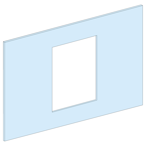 Prismaset p active - plastron ns800/1600 - 7m - fixe - vertical - télécde - l650