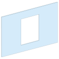 Prismaset p active - plastron ns800/1600 - 7m - fixe - vertical - télécde - l650