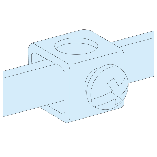Linergy tb - barre de terre (nue) pour connecteur direct 12 x 3 mm