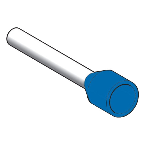 Schneider Electric Embout de câblage Surmoulé Format Long 2,5 Mm² Bleu