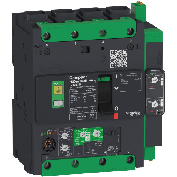 Compact nsxm - module de signalisation défaut sdx - pour nsxm vigi micrologic4.1