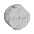Boîte de dérivation Ø60 Schneider Mureva Box étanche 4 embouts Gris IP55