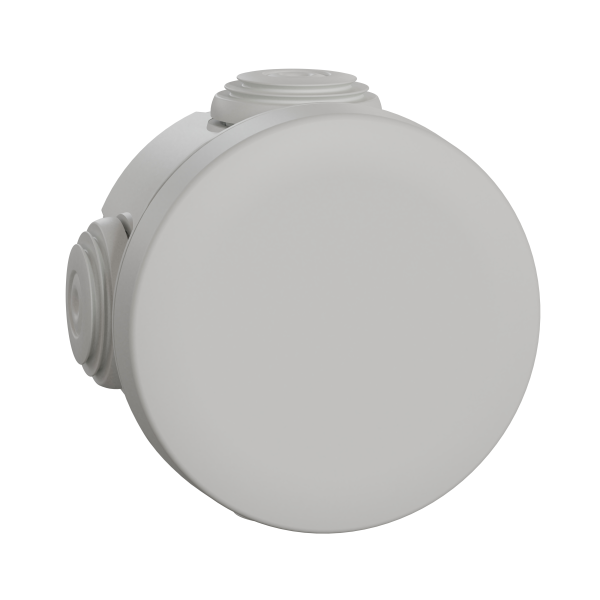 Boîte de dérivation Ø60 Schneider Mureva Box étanche 4 embouts Gris IP55